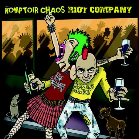 KOMPTOIR CHAOS / RIOT COMPANY split CD