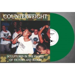 COUNTERWEIGHT "Sculptured In The Flames...." green LP