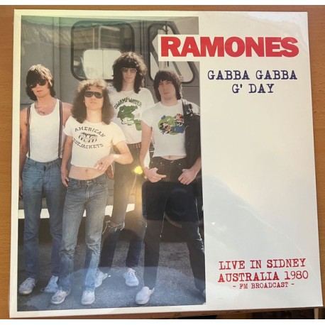 RAMONES "Gabba Gabba G' Day (Live In Sidney Australia 1980 - FM Broadcast)" LP